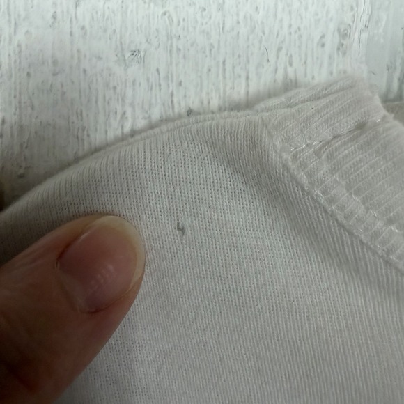 Tommy Hilfiger Womens T-Shirt White Silver Embellished Floral Trim Artsy Size 3X - Picture 8 of 12